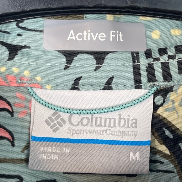 NEW Columbia PFG Wild Cast Camp Shirt Mens M Fishing Aztec All Over AOP $50 - Picture 3 of 11